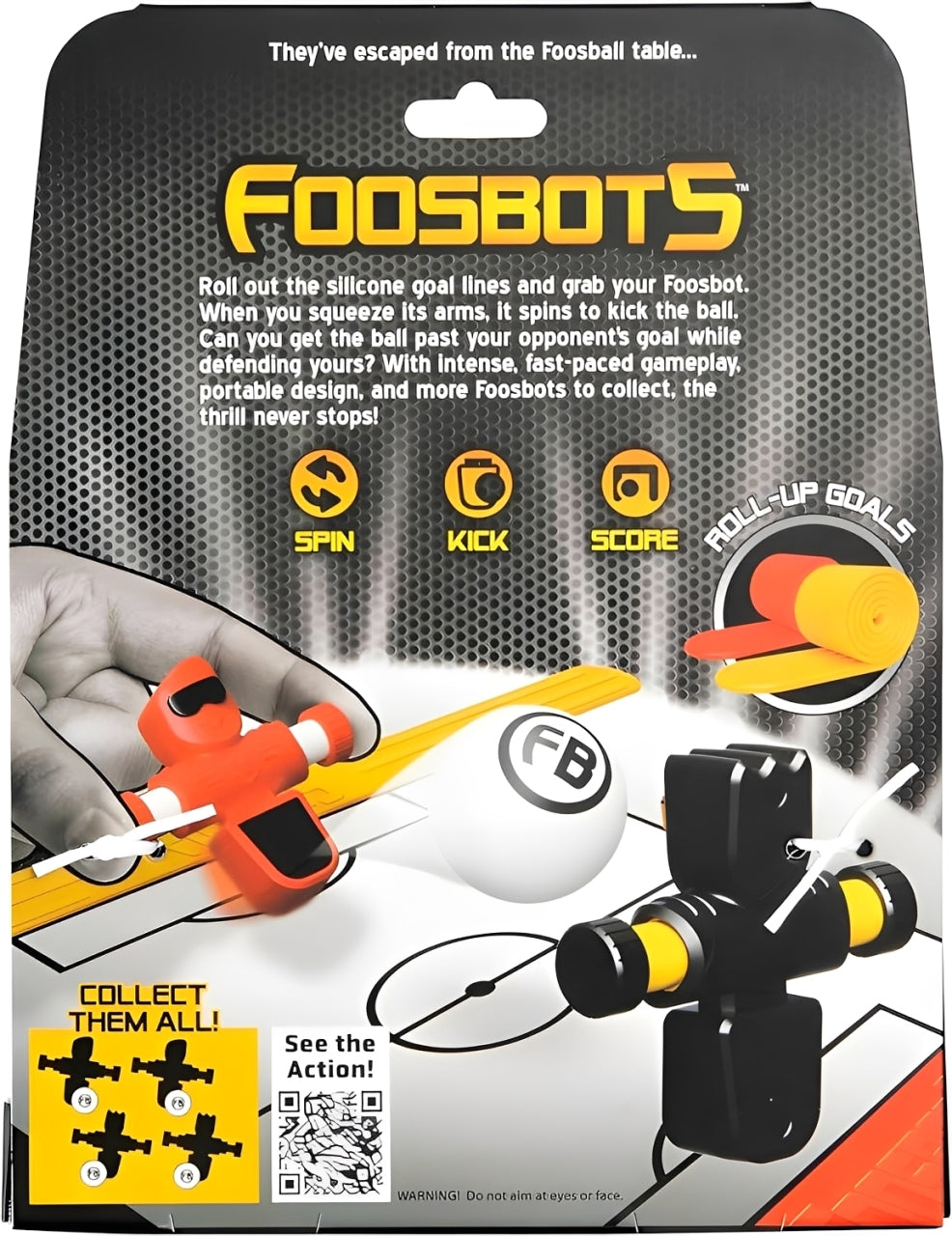 Fat Brain Foosbots 2-Pack – Fast-Paced Football-Themed 2-Player Tabletop Game